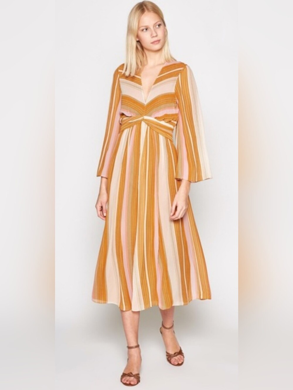 NWOT! Joie Fall 100% Silk Formal Posh Gown Andraya Women's Maxi Dress 10/Medium